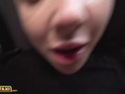 Female Fake Taxi Driver And Her Sexy GF Treat Birthday man To A Hot filthy Bisexual 3way 12/16