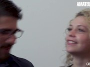 AMATEUR EURO - Big Ass Babe First Casting Fuck With A Big Cock 4/16