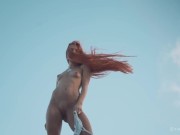 STASYQ - Redhead cutie Little Dragon showing her naked body outdoors 16/16