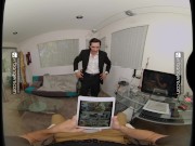 VR BANGERS Black Tight Pussy Getting Wet For Big Cock VR Porn 2/16