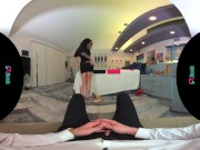 Busty brunette in stockings has her pussy drilled in VR 4/16