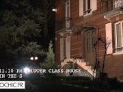 Busty brunette takes care of 3 men 1/16