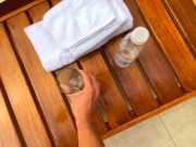 Pelirroja Garganta Profunda Tiene Sexo En Bikini Con El Empleado 2/16