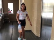 ORGASM - Cute BIG ASS Canadian girl lets her stepbrother lick her PUSSY - amateur couple- Nysdel 2/16