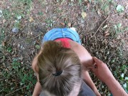 За деньги сосет в кустах и получает горячую сперму в ротик *BeLOVEfree 10/16