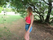 За деньги сосет в кустах и получает горячую сперму в ротик *BeLOVEfree 5/16