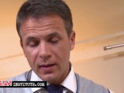 Sexy threesome at the Russian Institute 2/16