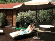 Naked Finnish blonde tattooed mermaid Mimi underwater 1/16