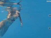 Naked Finnish blonde tattooed mermaid Mimi underwater 7/16