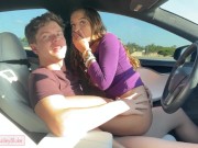 Don't Have To Stop To Fuck Tesla Autopilot Car Sex 9/16