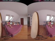 Fucking two beautiful women in virtual reality 2/16