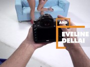 POV - Anastasia Brokelyn and Eveline Dellai get filthy on pin up photoshoot 1/16