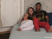 Real interracial amateur couple make their first video 3/16