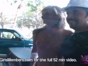 Wild Public Flashing With Hot Blonde Super Freak 15/16
