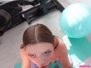 she did MORNING EXERCISES and he CUM ON FACE 10/16