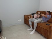 Playing with his dick while he plays Playstation 6/16