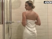 DOEGIRLS - Small Tits Babe Stefanie Masturbates In The Shower To Orgasm 2/16