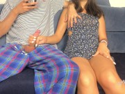 Step Brother Watching Porn In Front Of Me! But I Got Horny And We Handjob Each Other! Orgasm 6/16