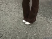 Naughty Brunette blowjob on car 2/16