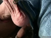 Naughty Brunette blowjob on car 8/16