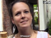 LETSDOEIT - Brunette European Chick Pearlin Fucked In The Van By Stud 3/16