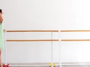 Naked body gymnastics with Zlata in the studio 1/16