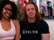 Great Head Big Muscle Lucky Man Blows Two Loads For Big Cock Loving Latina Babe 2/16