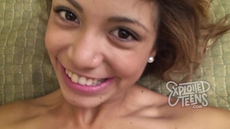 Sexy 18 yr old Venezuelan gets her pussy filled with cum