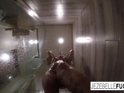 Jezebelle films herself taking a bath 9/16
