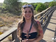 BJRAW Big titty Italian MILF Lily Veroni gobbles up a big dick 1/16