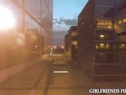 Evicted Blonde Babes Sneak into Classroom To Fuck 1/16