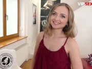 VIP SEX VAULT - Big Ass Blonde Lady Bug Enjoys Her Very First Casting Threeway 4/16