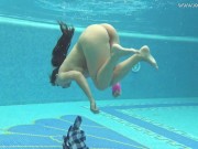 Hungarian naked Sazan Cheharda swimming teasing 7/16