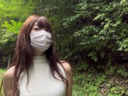 【素人】透明感抜群の色白彼女と野外で生SEX♡精子大量注入 素人カップル/美少女/色白美乳/中出し/フル動画(26分)/일본여대생과질내사정섹스 7/16