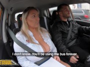 Fake Driving Hot Backseat Sex with Babe with Big Naturals Riding Cowgirl 4/16