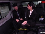 VIP SEX VAULT - Hot Backseat Sex With Crazy Brunette Chick Jocelyne And Cab Driver 2/16