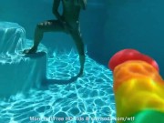 Camsoda - Sexy Brunette Plays With Her Pussy Underwater 14/16