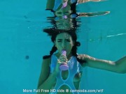 Camsoda - Sexy Brunette Plays With Her Pussy Underwater 4/16