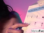 Marica gets a gift box of toys to use! 14/16