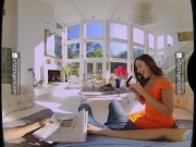 VR BANGERS Pretty redhead Vanna Bardot in sexy lingerie has naughty surprise VR Porn 3/16
