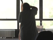 Really beautiful and natural Jeny Smith teasing with her new tights 9/16