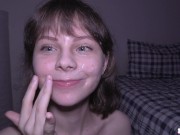 Cute Step Sis wants me to Cum on her Face - Cute Girl / Cum Face / Blowjob 16/16