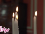 Twistys - Elegant Beauty Aria Taylor Moans As She Squeezes Her Nipples & Fingers Her Pussy 7/16