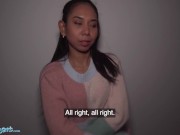 Public Agent - Asian Babysitter with small but beautiful tits and ass has her shaved pussy stretched by big cock 6/16