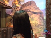 Pornstar (Anissa Kate) kicking it in Calfiornia sucking cock behind the scenes in the car GFE 6/16