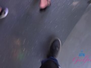 Pornstar (Anissa Kate) kicking it in Calfiornia sucking cock behind the scenes in the car GFE 9/16