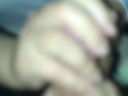 爆乳圧でシャツが弾けそうな本屋勤務の真面目ちゃんのキレイな手で手コキ、亀頭責めで絶頂#70【HJJ】 1/16