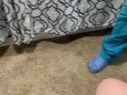 Las Vegas sperm bank nurse does anything to get the sample. Talks me through it and fucks at the end 2/16