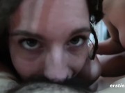 Ersties: Amateur Lesbian Threesome Take Turns Eating Pussy 9/16