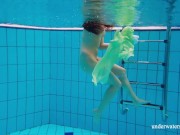 Nina Mohnatka is shy first in the pool but then gets horny 14/16